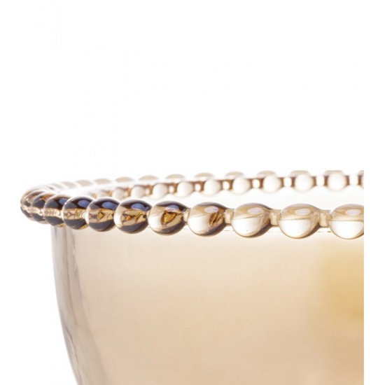 Saladeira 20,5x11,5cm Cristal Ecológico Pearl Âmbar